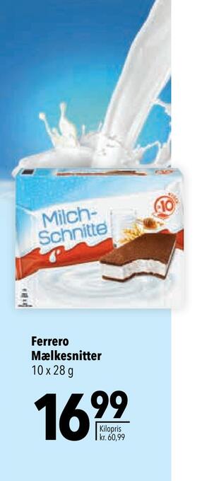 Citti Ferrero mælkesnitter tilbud