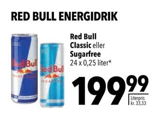 Citti Red bull classic eller sugarfree tilbud