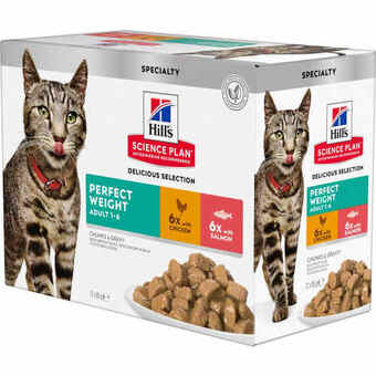 Land & Fritid Hill's science plan adult perfect weight vådfoder til katte, 12 x 85 g tilbud