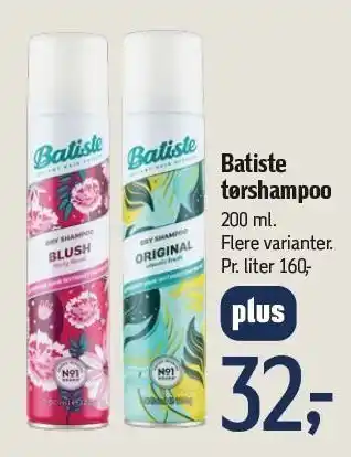 Føtex Batiste tørshampoo - medlemspris tilbud