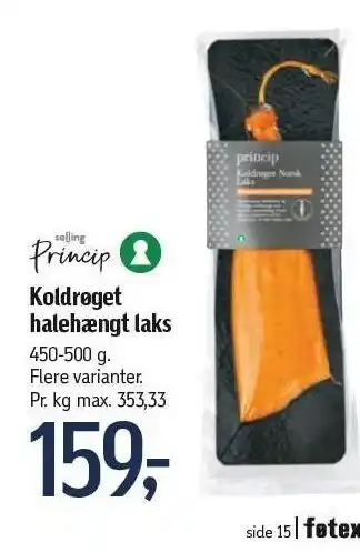 Føtex Salling princip koldrøget halehængt laks tilbud