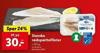 Danske Rødspættefileter 225g