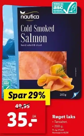 Lidl Røget Laks 200g tilbud