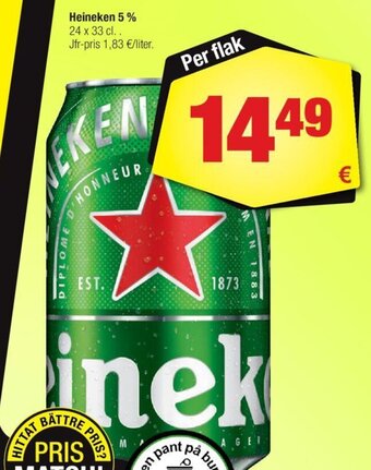 Calle Heineken 5 % tilbud