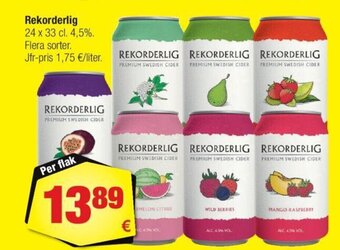 Calle Rekorderlig tilbud
