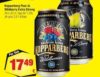 Kopparberg Pear el. Wildberry Extra Strong