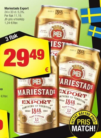 Calle Mariestads Export tilbud