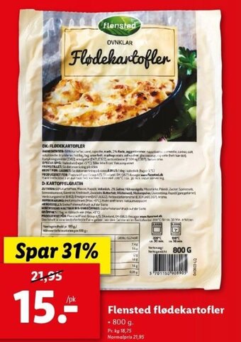Lidl Flensted Flødekartofler 800g tilbud