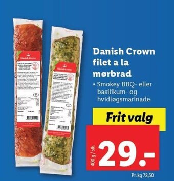 Lidl Danish Crown filet a la mørbrad tilbud