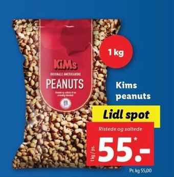 Lidl Kims peanuts tilbud