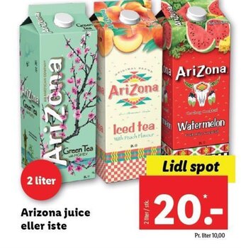 Lidl Arizona juice eller iste tilbud