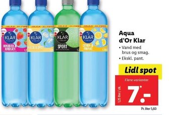 Lidl Aqua d'Or Klar tilbud
