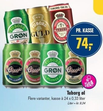 Otto Duborg Tuborg øl tilbud