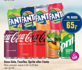 Otto Duborg Coca-cola, fuzetea, sprite eller fanta tilbud