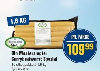 Otto Duborg Din mesterslagter currybratwurst spezial tilbud