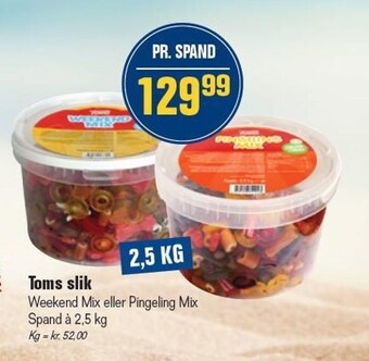 Otto Duborg Toms slik tilbud