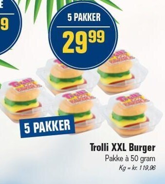Otto Duborg Trolli xxl burger tilbud