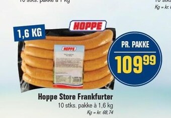 Otto Duborg Hoppe store frankfurter tilbud