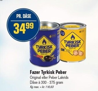 Otto Duborg Fazer tyrkisk peber tilbud