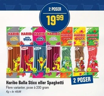 Otto Duborg Haribo balla stixx eller spaghetti tilbud