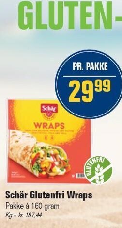 Otto Duborg Schär glutenfri wraps tilbud