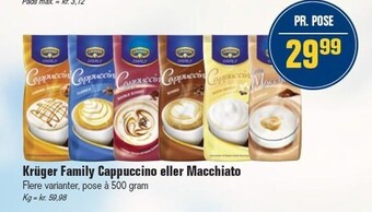 Otto Duborg Krüger family cappuccino eller macchiato tilbud