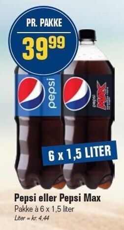 Otto Duborg Pepsi eller pepsi max tilbud