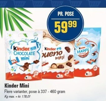 Otto Duborg Kinder mini tilbud