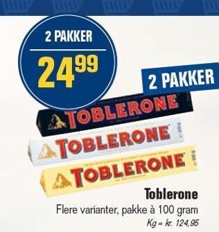 Otto Duborg Toblerone tilbud
