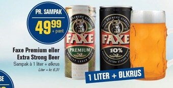 Otto Duborg Faxe premium eller extra strong beer tilbud