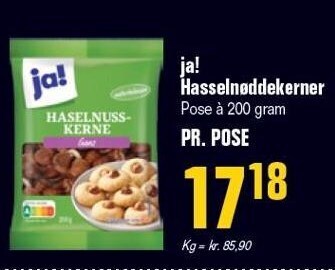 Otto Duborg Ja! hasselnøddekerner tilbud