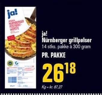 Otto Duborg Ja! nürnberger grillpølser tilbud