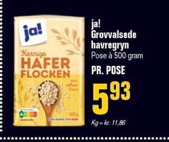 Otto Duborg Ja! grovvalsede havregryn tilbud