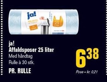 Otto Duborg Ja! affaldsposer 25 liter tilbud