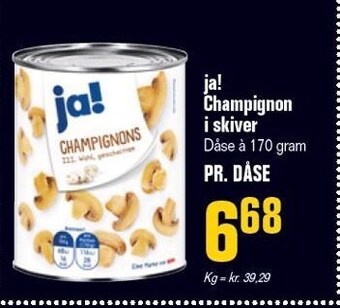 Otto Duborg Ja! champignon i skiver tilbud