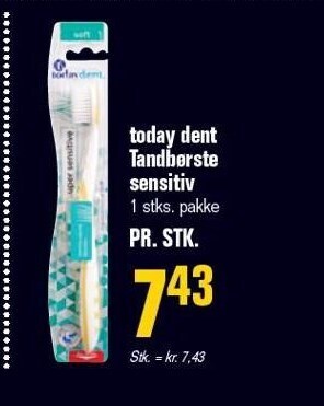 Otto Duborg Today dent tandbørste sensitiv tilbud