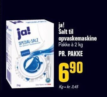 Ja! salt til opvaskemaskine