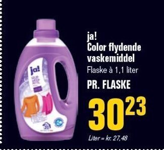 Otto Duborg Ja! color flydende vaskemiddel tilbud