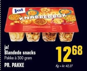 Otto Duborg Ja! blandede snacks tilbud
