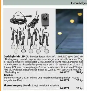 Decklight kit LED