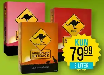 Bib rødvin hvidvin Australian outback