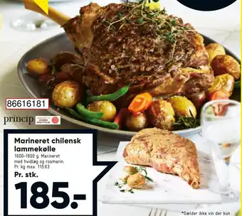 Bilka Princip Marineret Chilensk Lammekølle 1600-1800g tilbud