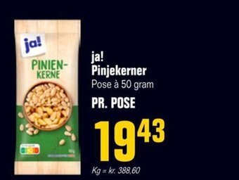 Otto Duborg ja! Pinjekerner Pose à 50 gram PR. POSE tilbud