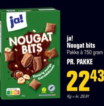 Otto Duborg ja! Nougat bits Pakke à 750 gram tilbud