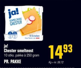 Otto Duborg ja! Chester smelteost 10 stks. pakke à 250 gram tilbud