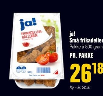 Otto Duborg ja! Små frikadeller Pakke à 500 gram PR. PAKKE tilbud