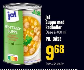Otto Duborg ja! Suppe med kødboller tilbud