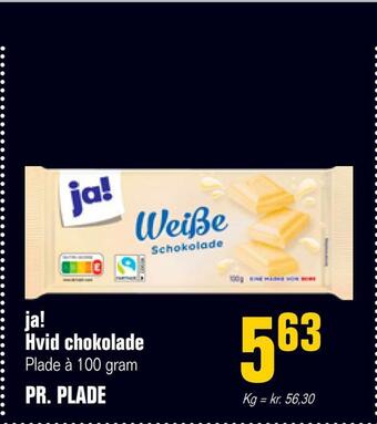 Otto Duborg Ja! hvid chokolade tilbud