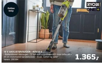 Bygma Ryobi støvsuger tilbud