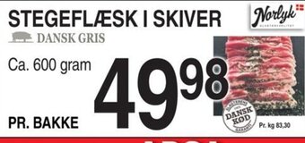 ABC Lavpris STEGEFLÆSK I SKIVER tilbud